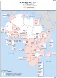 Kelly_Techhubs in Africa World Bank Blog by Map Design Unit of the World Bank